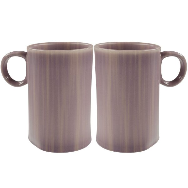 American Atelier Stoneware Loop Handle Mugs Set of 2